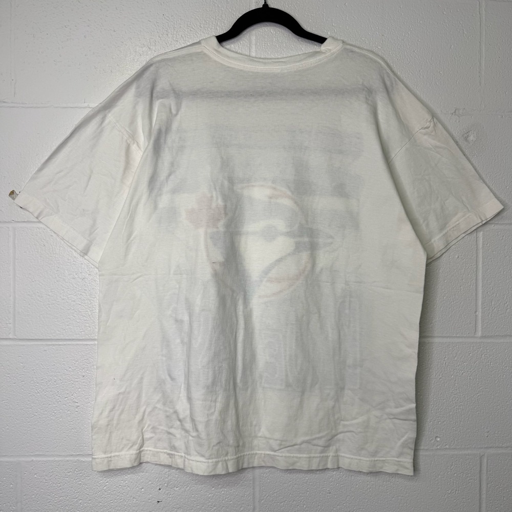 Vintage 90s Toronto Blue Jays MLB Baseball T-Shirt White Sz XL B2699 - Picture 5 of 5